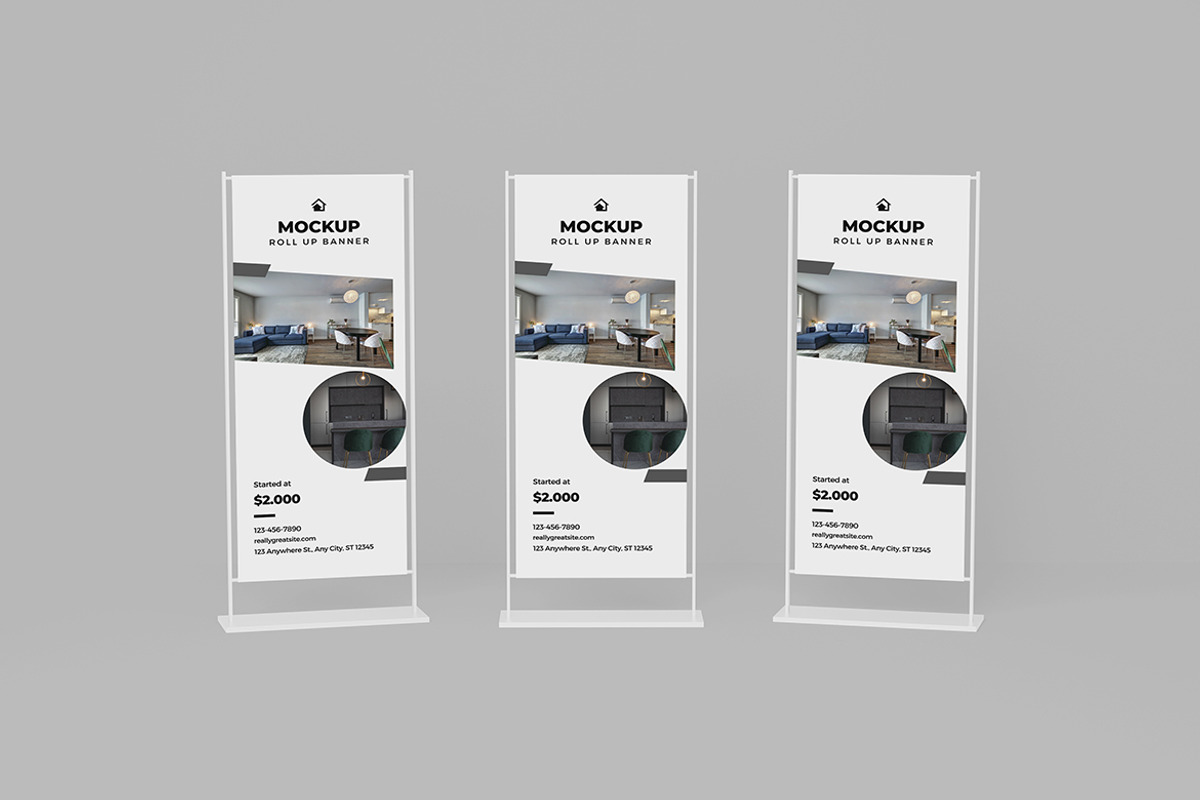 Roll Up Banner Mockup, a Product Mockup by Squashy Creative Studio (Photo 4 of 5)