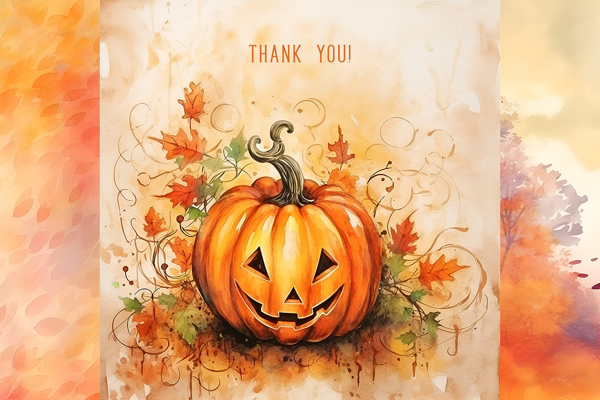 Watercolor Autumn Backgrounds 30JPG, a Background Graphic by MuzaArtStudio (Photo 4 of 4)