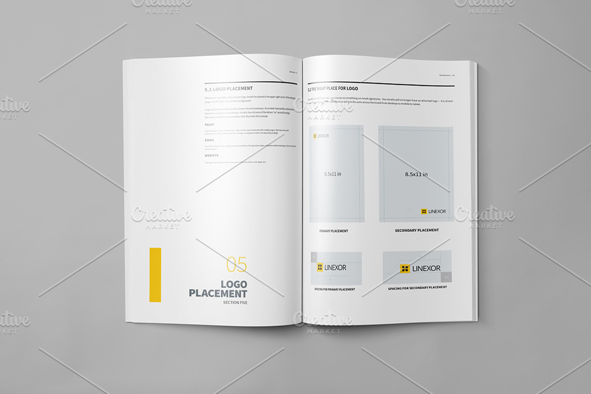 Brand Manual 32 Pages A4 / US Letter, a Brochure Template by Mastergfx (Photo 14 of 35)