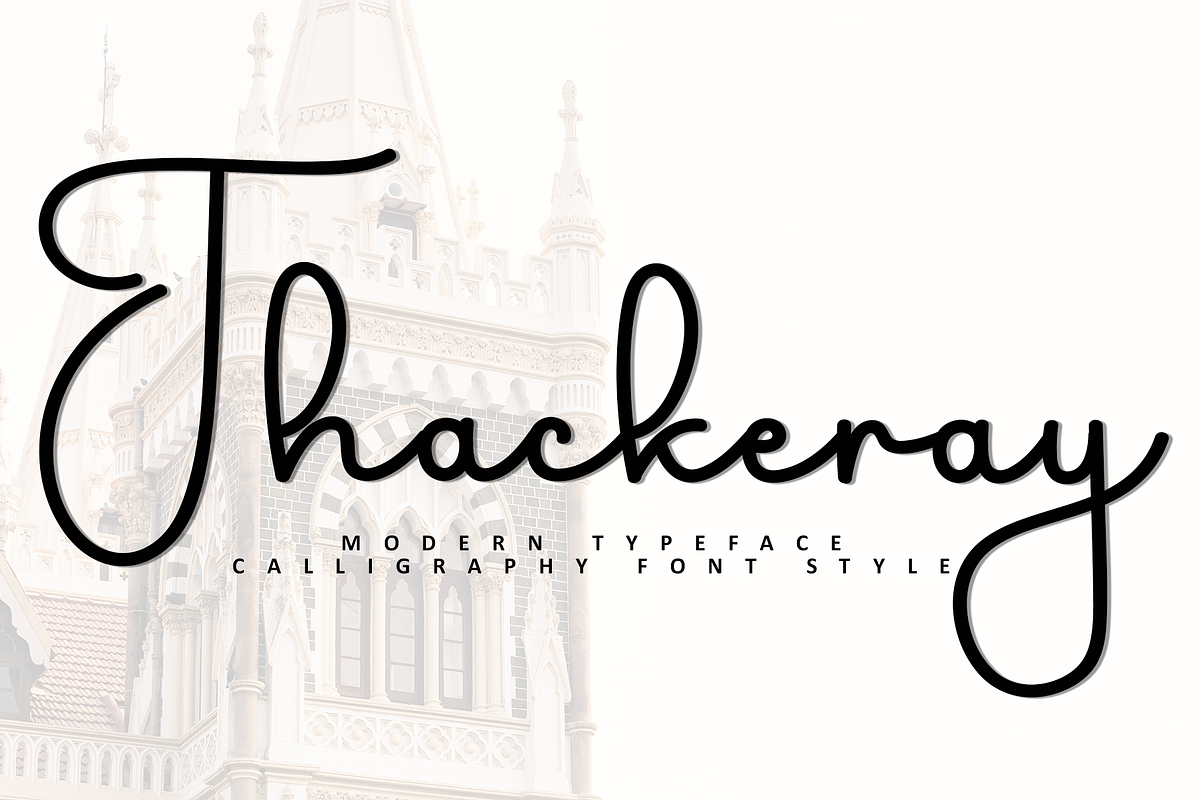 Thackeray, a Handwritten Font by InermediaSTUDIO (Photo 1 of 8)