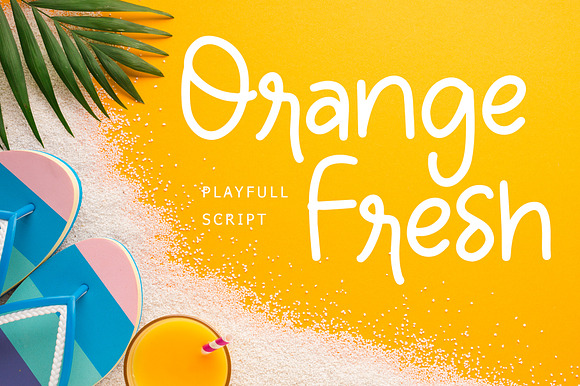 Orange Fresh Handwritten Font preview 8