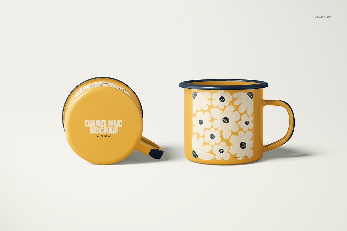360ml Enamel Mug Mockup Set, a Cups & Container Mockup by creatsy5 (Photo 7 of 30)