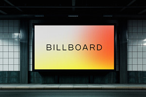 Underground Billboard Mockup, an Advertising Mockup by Lemockup