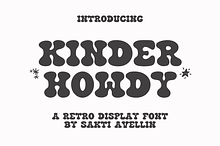 Kinder Howdy - Retro Display Font