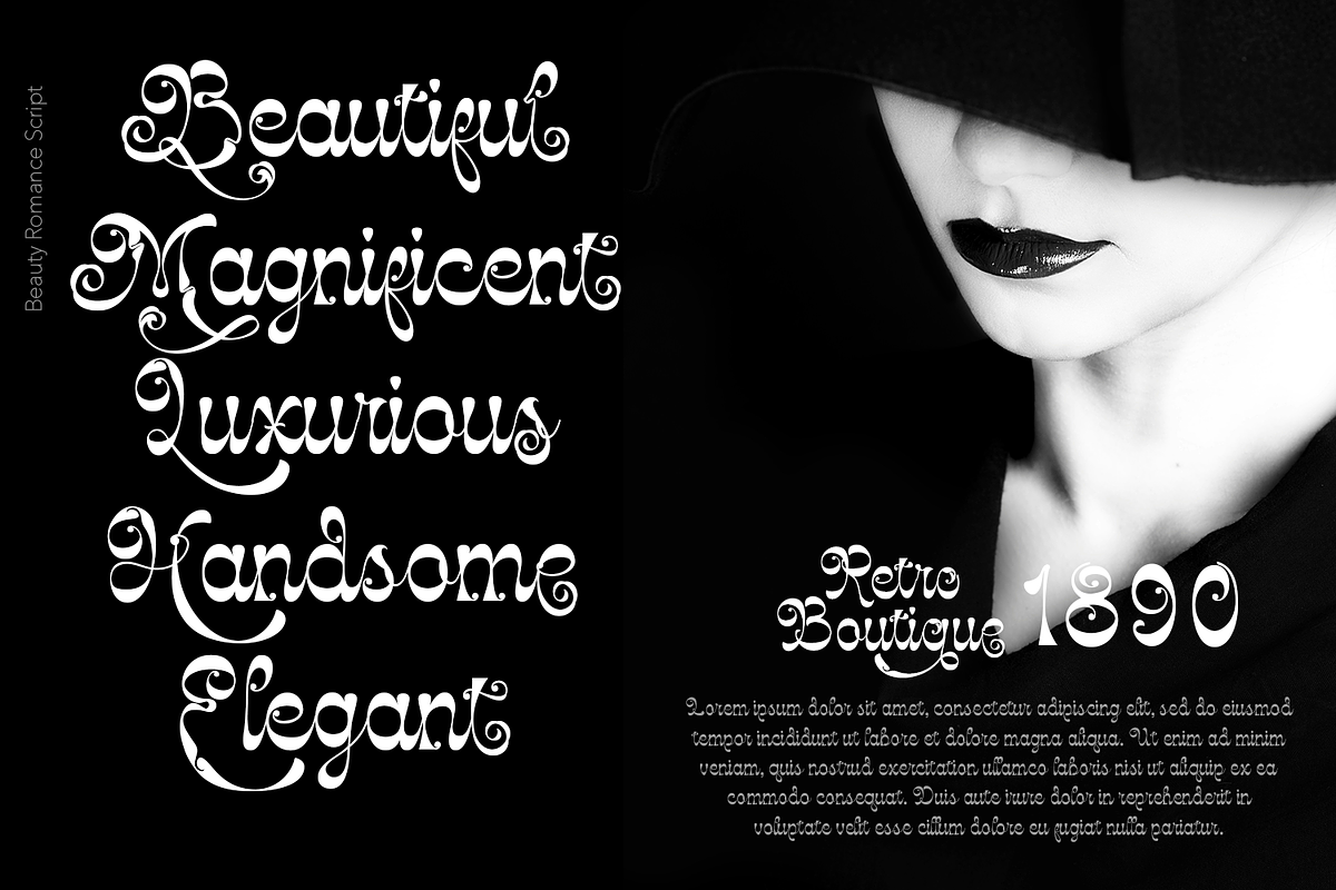 Beauty Romance Script, a Script Font by TypeClassHeroes (Photo 5 of 10)