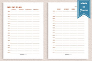 Weekly Planner Template, Canva, a Templates & Theme by Jaboor Magics (Thumbnail 2 of 5)
