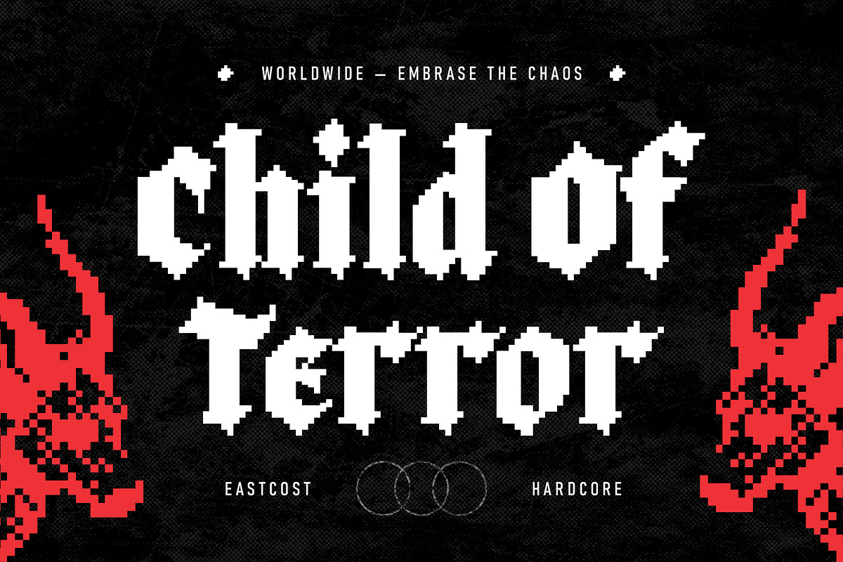 Most Wave - Pixelate Blackletter, a Blackletter Font by Typia Nesia (Photo 10 of 12)
