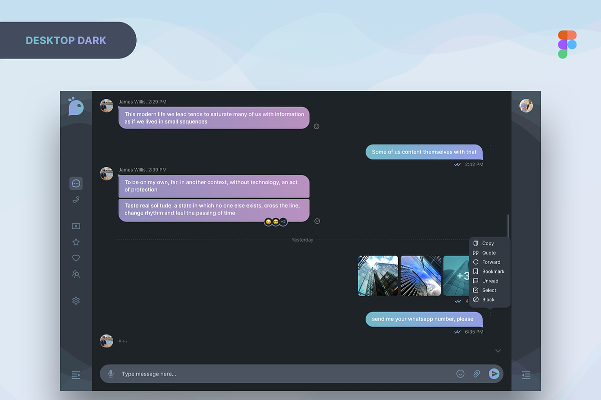 Uny Chat v1.0 - Figma Template, an App Template by emagweb (Photo 27 of 39)