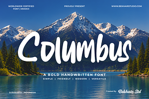 Columbus – Bold Handwritten Font