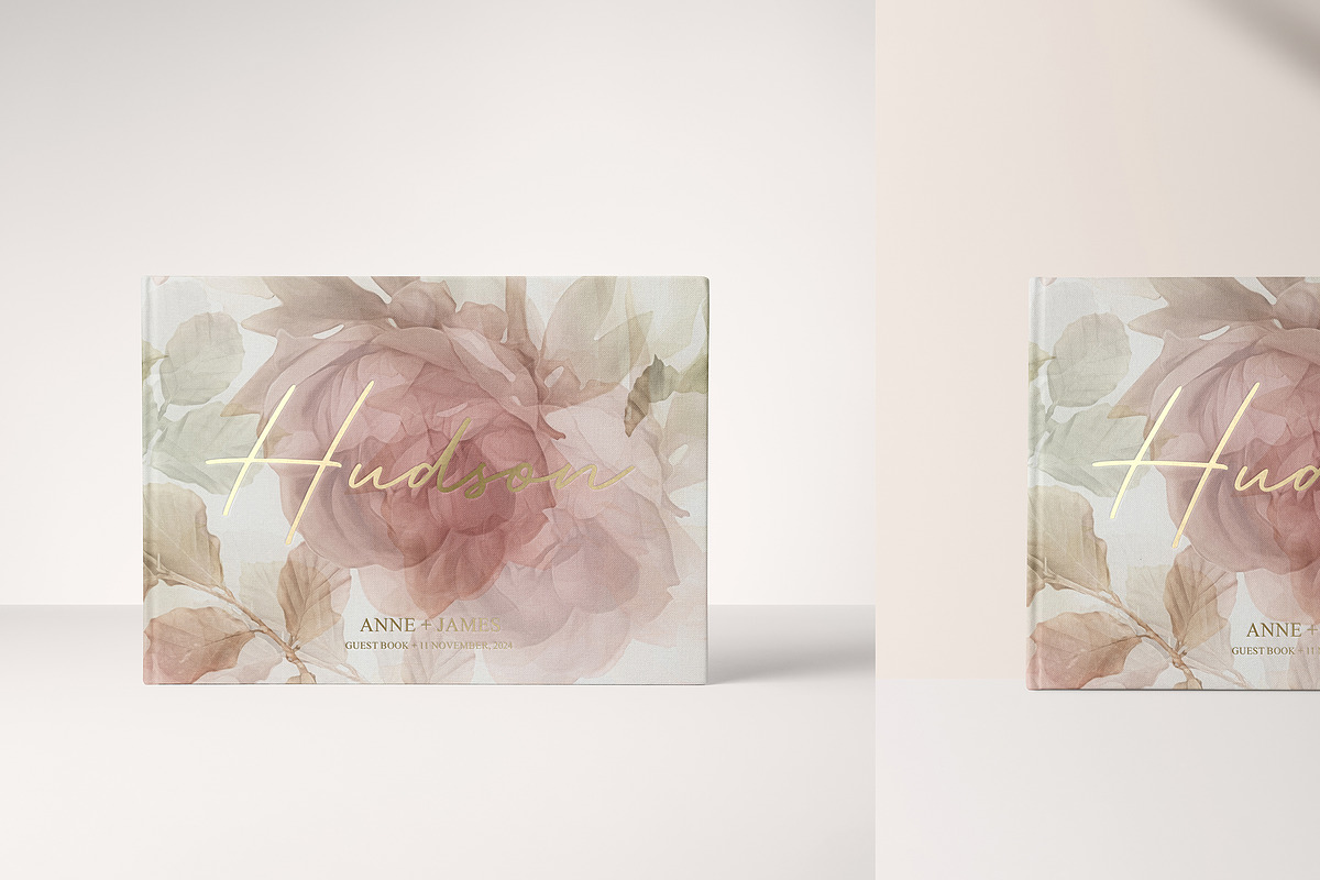 Landscape Wedding Guest Book Mockup, a Books & Magazine Mockup by creatsy5 (Photo 10 of 12)