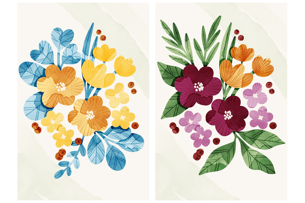 Floral Poster Creator, a Decorative Illustration by Helga Wigandt (Photo 5 of 6)