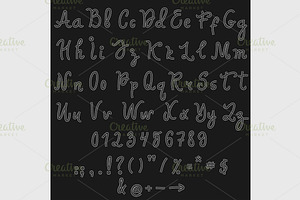Vector alphabet. Hand drawn letters., a Font by IllustrationArtShop