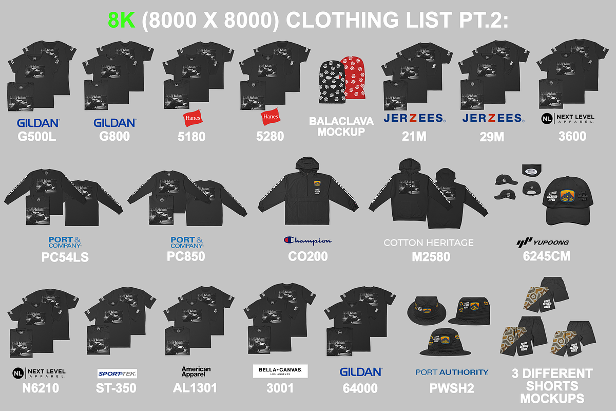 Streetwear PSD Mockup Bundle, a Shirt Mockup by Infinity Mockups (Photo 3 of 10)