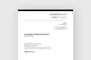 Clean Invoice Template