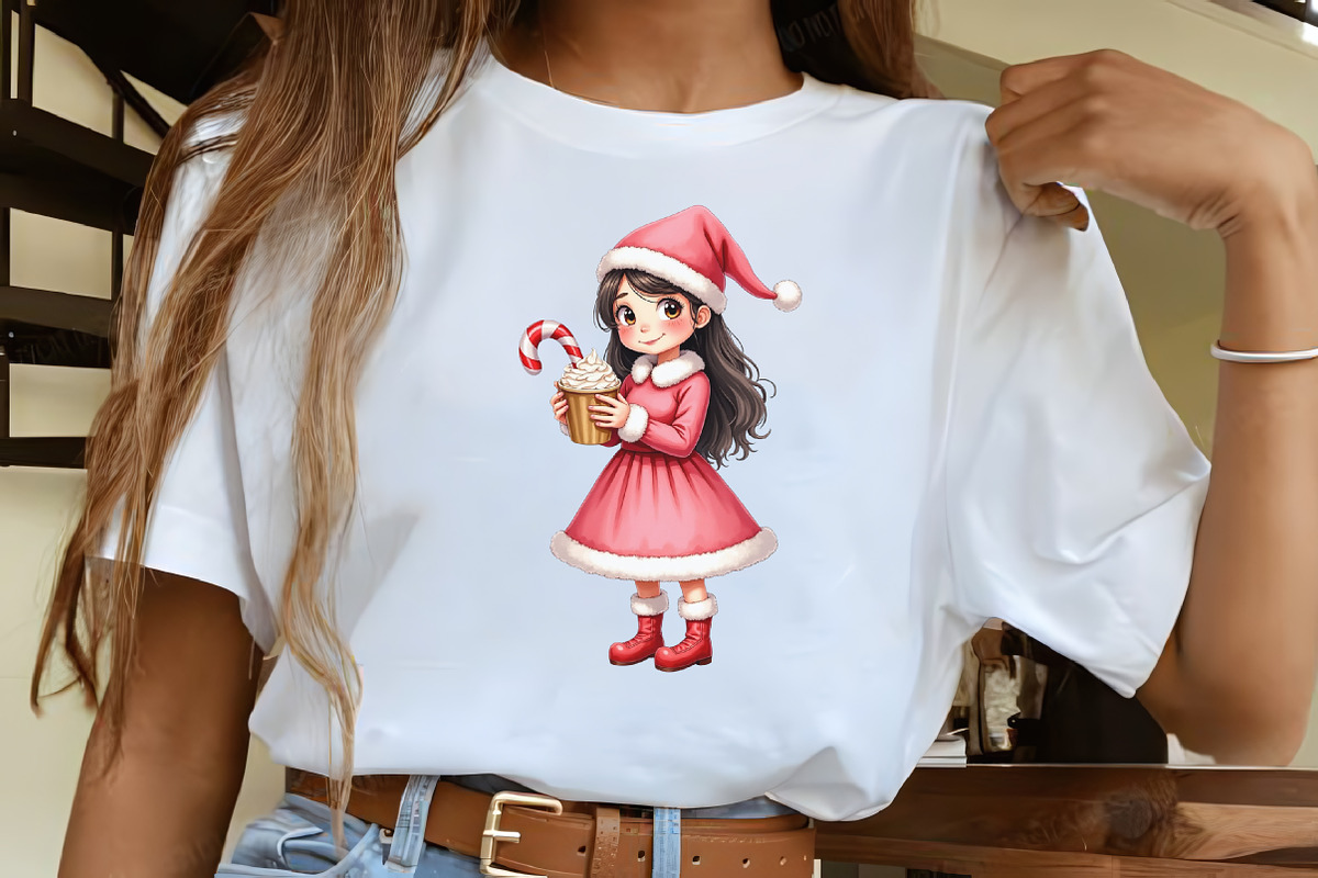 Girly Christmas Watercolor Clipart, an Illustration by CrexoraLab (Photo 5 of 5)