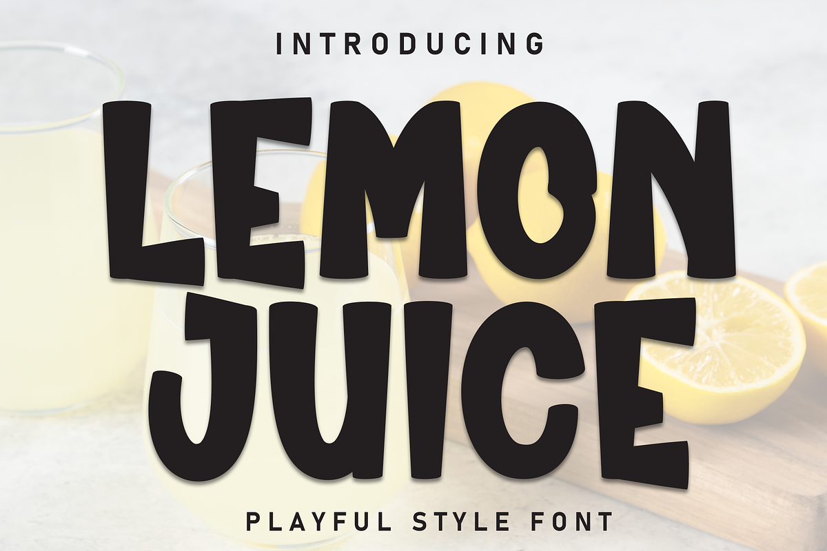 Lemon Juice | Script Font, a Script Font by Scratchones (Photo 1 of 8)