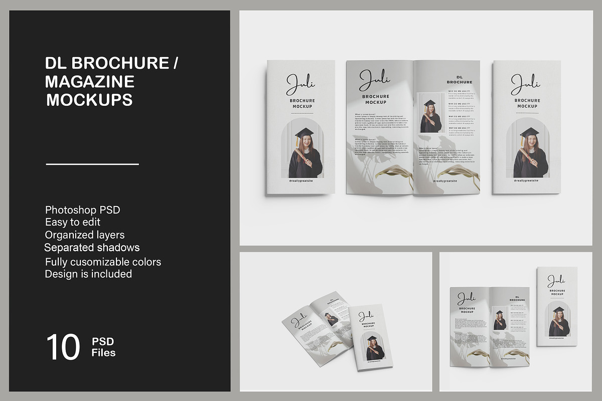 DL Brochure / Magazine Mockup, a Print Template by mahhyud (Photo 1 of 11)