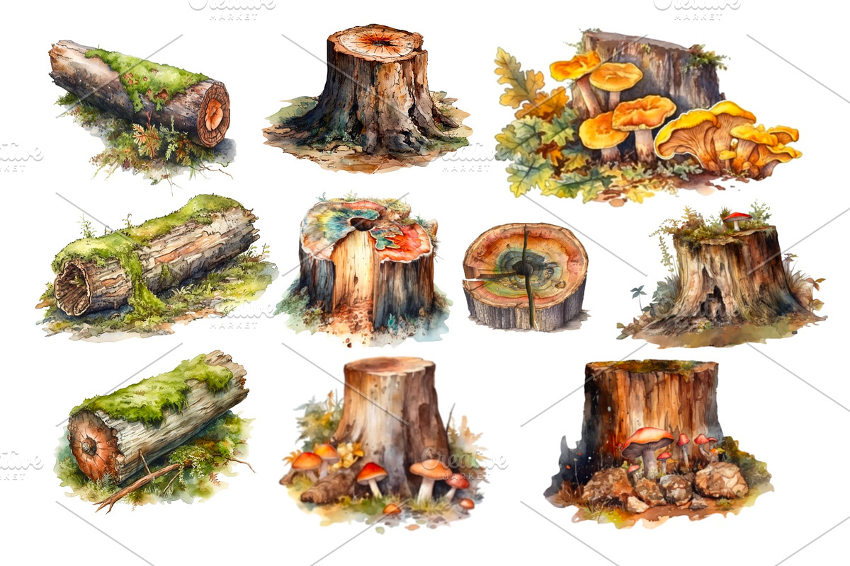 Watercolour Animals and plants, an Animal Illustration by AkvarelRiver (Photo 8 of 16)