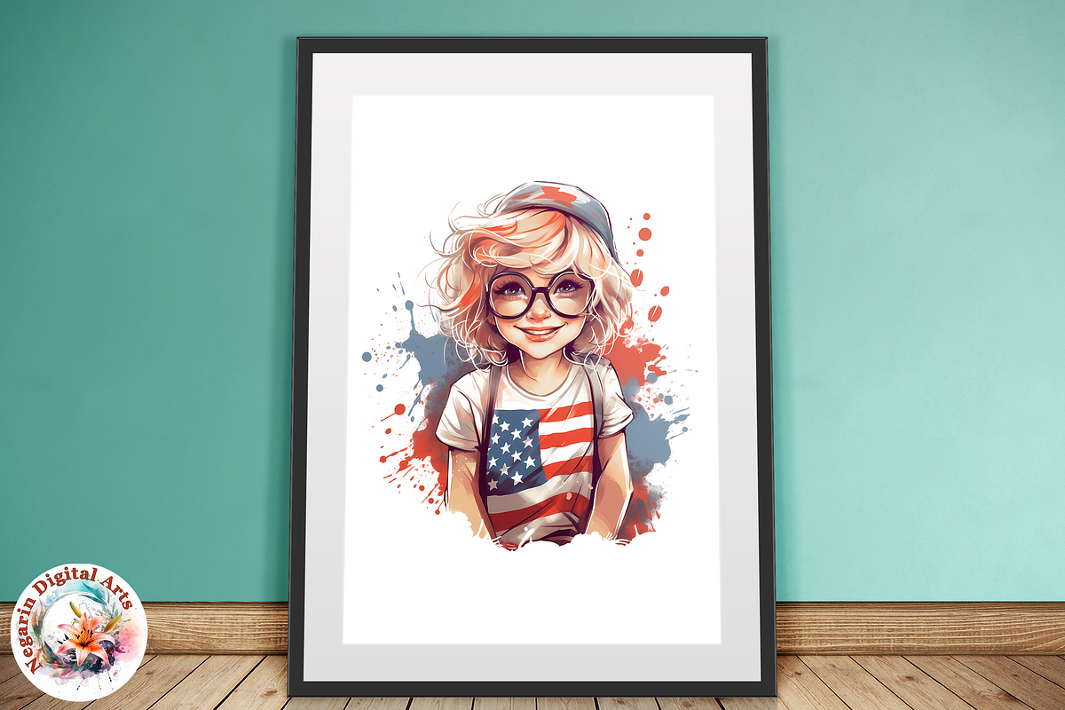 Watercolor 4th of July Clipart, an Object Graphic by Negarin Digital Art (Photo 9 of 11)