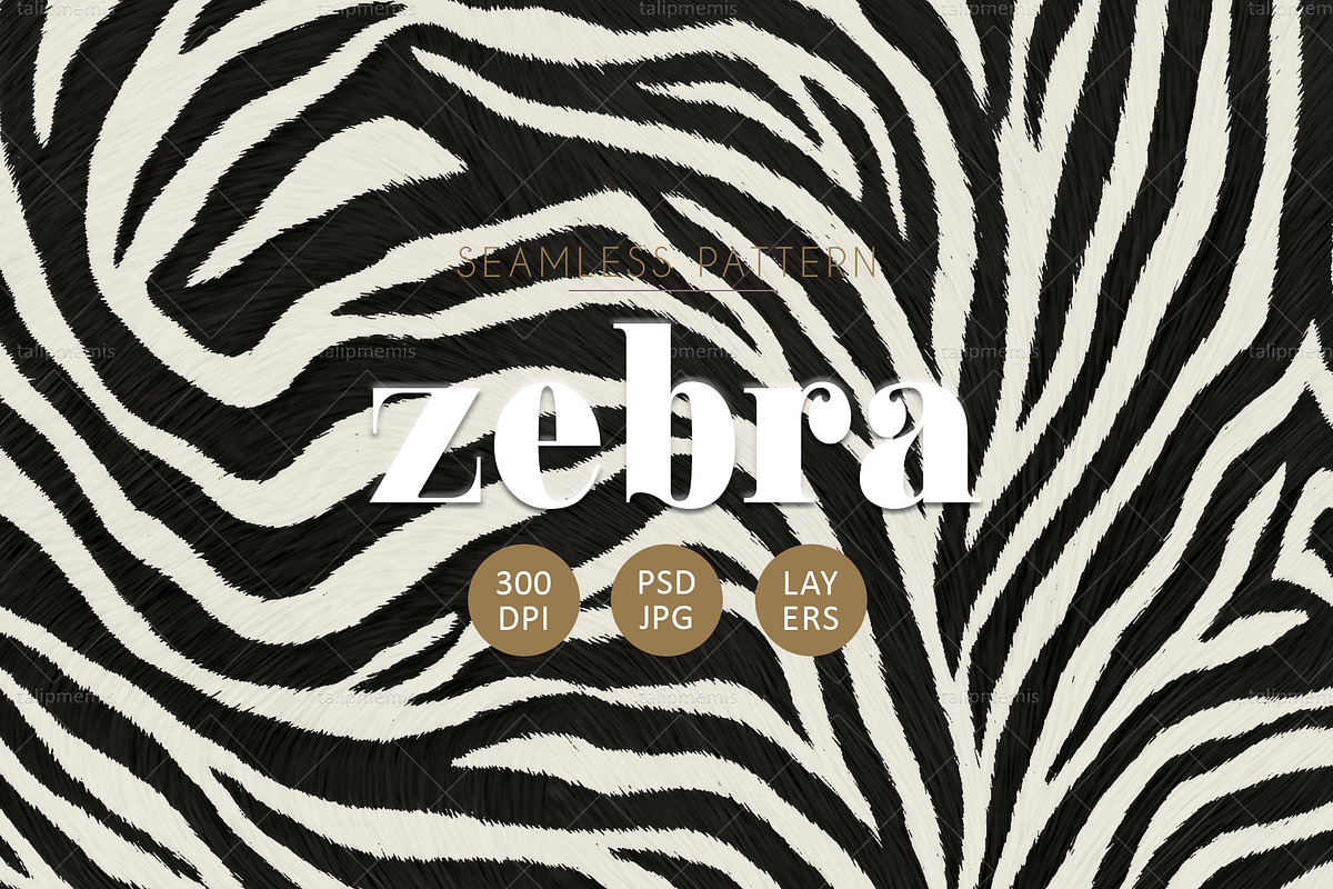 Seamless Zebra Stripe Pattern, a Pattern Graphic by Talip Memis (Photo 1 of 11)