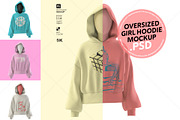 Oversized Hoodie Mockup Realistic, a Hoody Mockup by LESZ Design (Thumbnail 1 of 6)