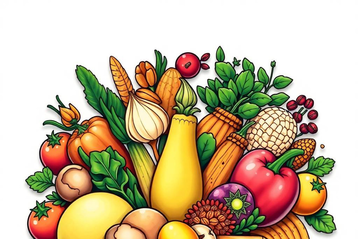 39 Vector Healthy Food Ingredients, an Object Graphic by adenpinkstore (Photo 9 of 16)