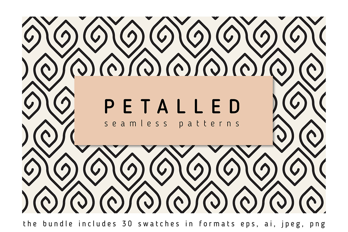 Petalled Patterns Bundle, a Pattern Graphic by Curly_Pat (Photo 1 of 7)