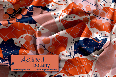 Abstract Botany Seamless Pattern