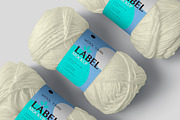 Yarn Label Mockups, a Packaging Mockup by GfxFoundry (Thumbnail 1 of 6)