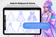 230 Wedding Dress Stamp Brushes, a Brush Add-On by Selentaori Studio (Thumbnail 5 of 12)