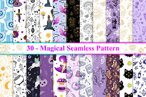 Magical Seamless Pattern, a Pattern Graphic by Digital Studio