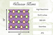 Halloween Stamp Seamless Pattern, a Graphic by Paper & Pattern Studio (Thumbnail 4 of 9)