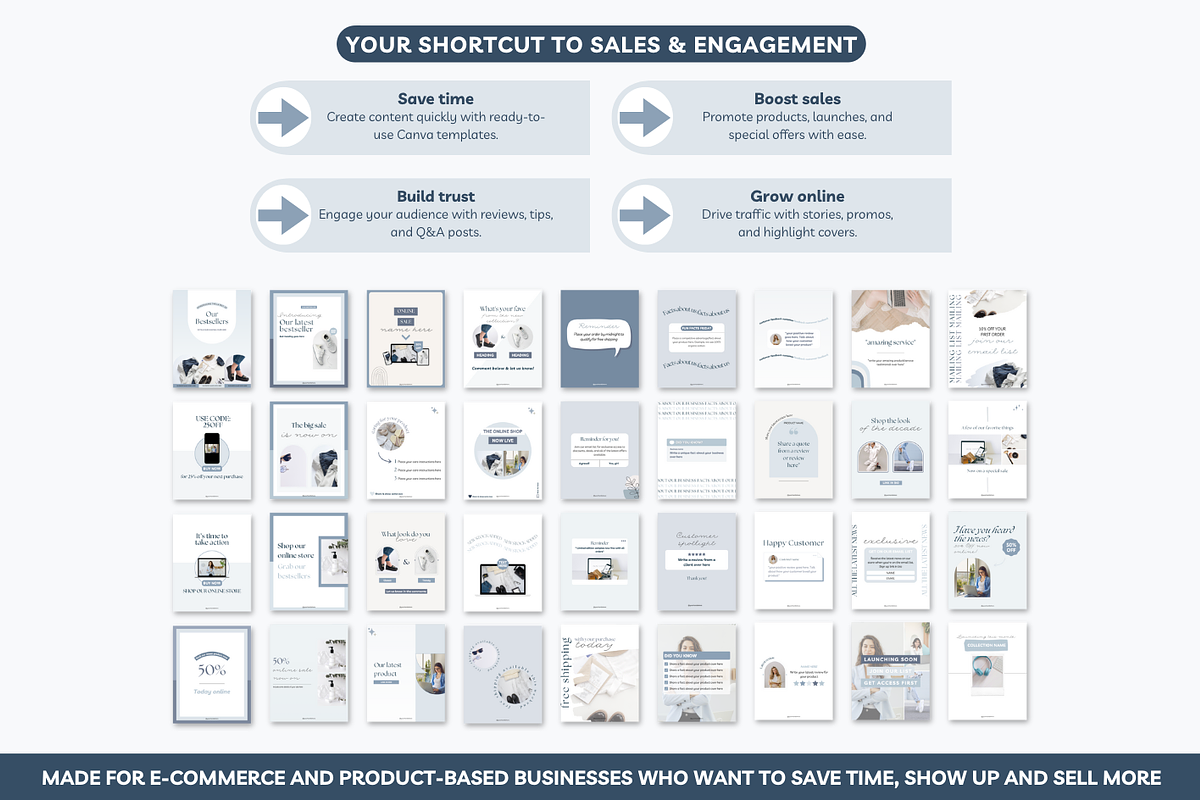 E-commerce shop Instagram Canva post preview 5