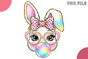 Easter Bunny Coquette PNG, an Illustration by OK Design (Thumbnail 1 of 6)