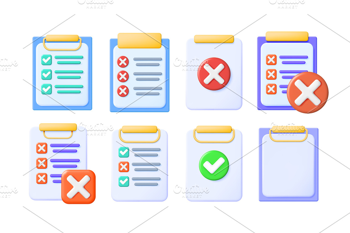 Vector 3d illustration cartoon set, a Finance Illustration by Abscent
