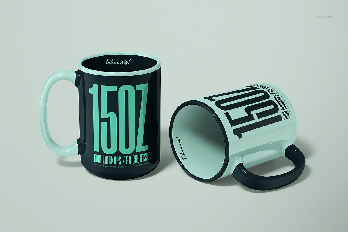 Mug Mockup Set 15oz Many Views, a Merchandise Mockup by creatsy5 (Photo 12 of 33)