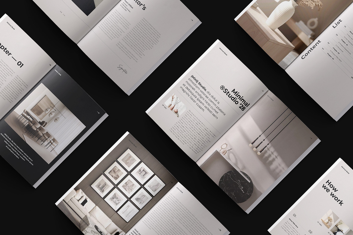 Minimal Editorial Book Layout -Canva, a Magazine Template by TemplateFolio-Shop (Photo 2 of 24)