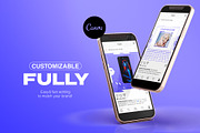 Instagram Social Media CANVA Blue, a Social Media Template by Vermeulen Design Studio (Thumbnail 2 of 6)