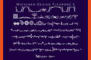 Fleurons 5-Pack, a Symbol Font by Wiescher Design (Thumbnail 3 of 5)