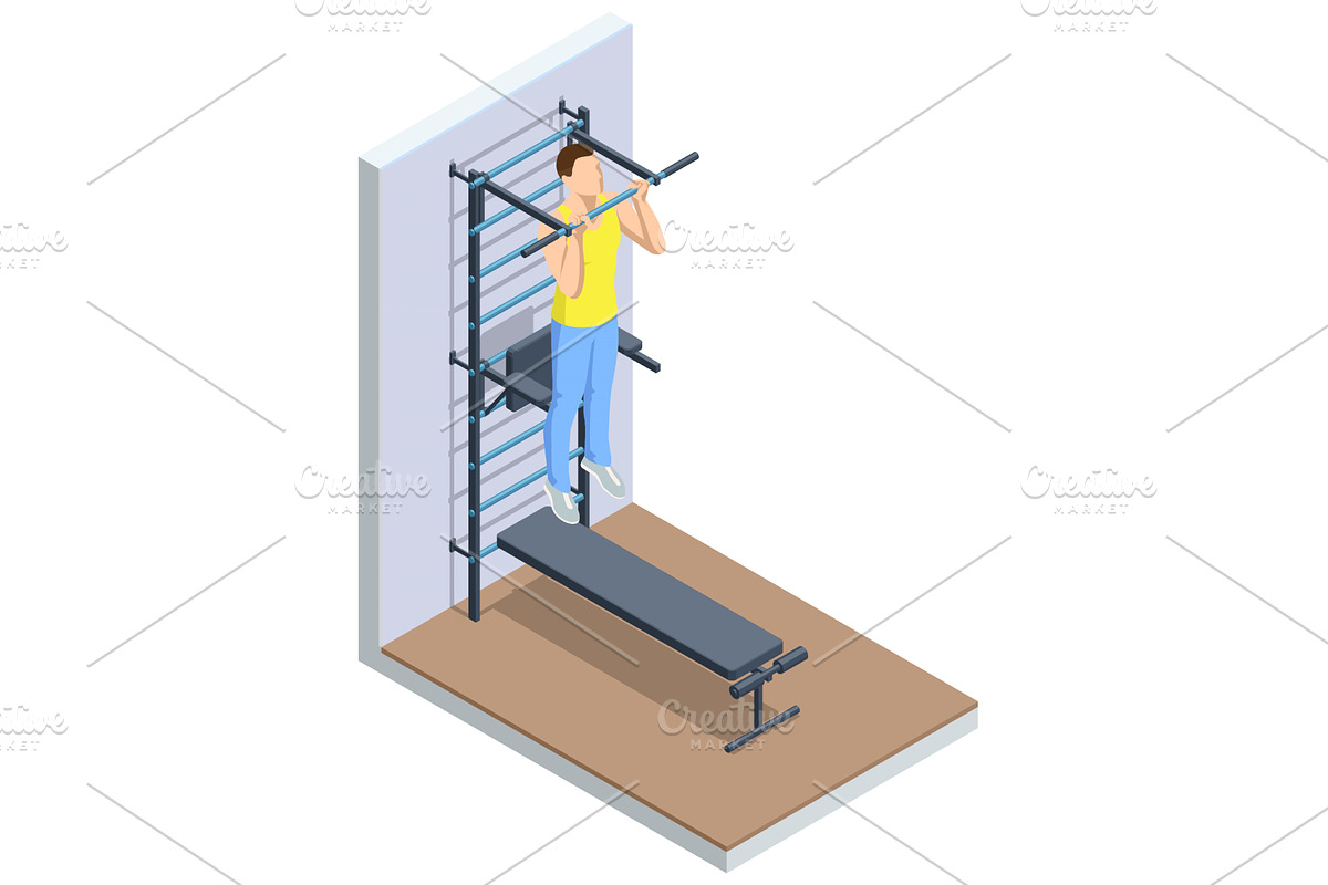 Isometric vector illustration of a, a Sport Illustration by Golden Sikorka
