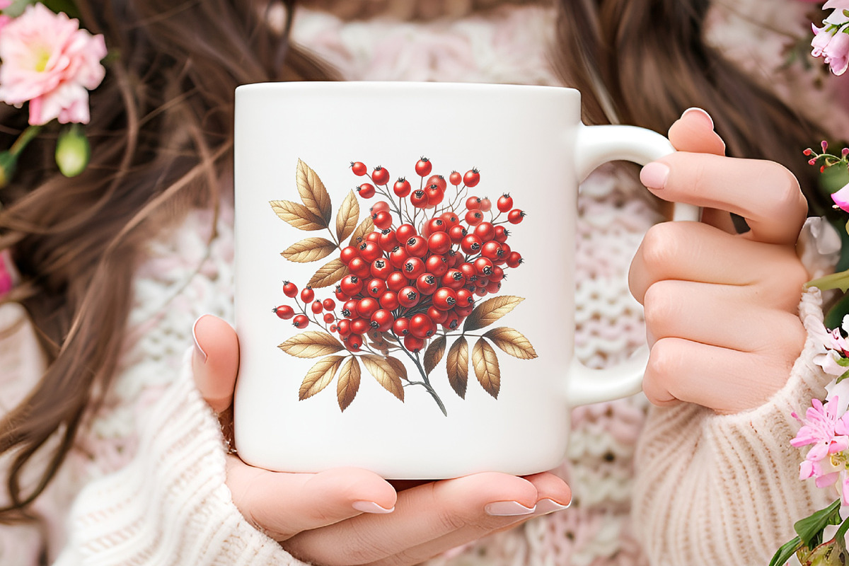 Elegant Gold & Red Christmas Clipart, an Illustration by RobertsArt (Photo 7 of 7)