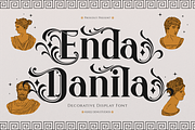 Enda Danila | Decorative Display, a Blackletter Font by Denustudios (Thumbnail 1 of 12)