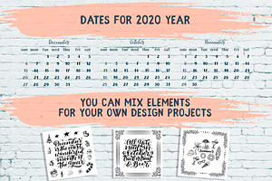 Lettering Calendar Creator 2020