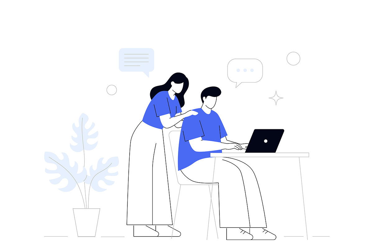 Minimalist Corporate Illustrations, an Illustration by SaurabhSharma (Photo 10 of 11)