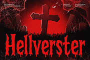 Hellverster – Horror Display Font, a Handwritten Font by decographstud (Thumbnail 1 of 7)
