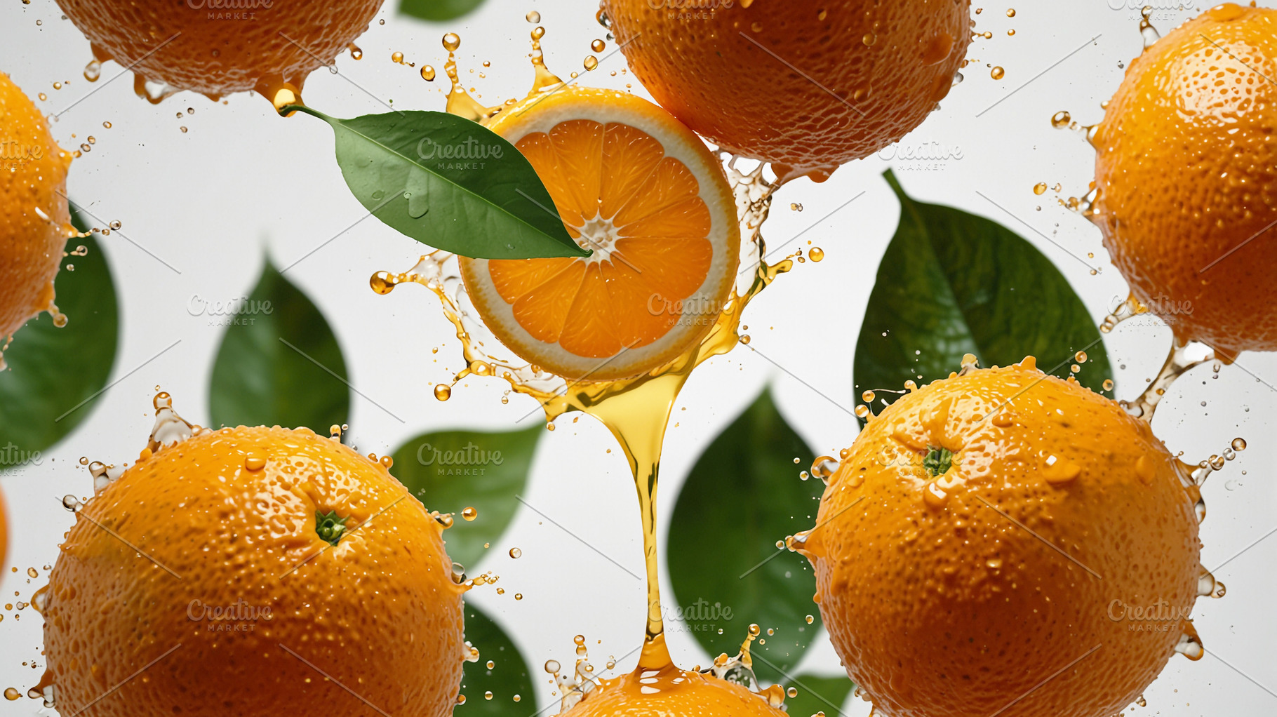 Dynamic Splash of Fruit Juice with F, a Food & Drink Photo by Stock Shape