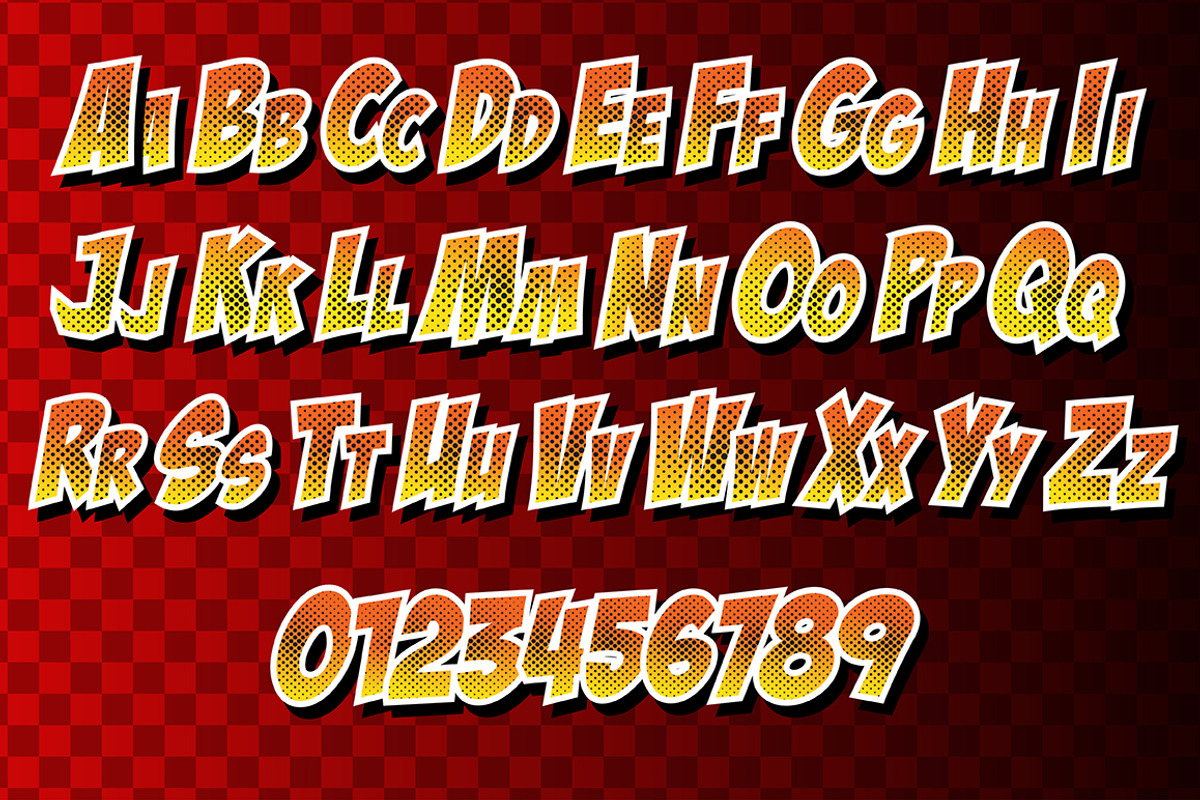 Comics font. Vol. 2 preview 2
