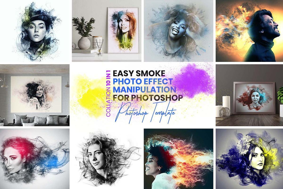 Smoke Photoshop Photo Effect Bundle, an Action Add-On by MRI STUDIO (Photo 1 of 40)