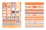 Cozy Fall Planner Stickers & Pattern, a Design Template by DigitalDesignAI (Thumbnail 5 of 15)