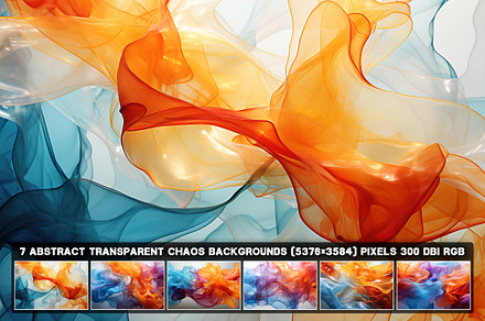 7 Transparent Chaos backgrounds, a Graphic by one-touch